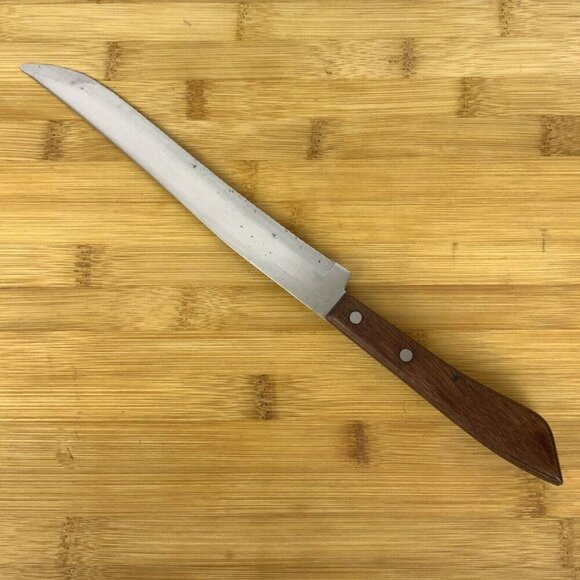 Regent Sherwood Stainless Steel Slicing Carving Knife With Wood Handle Japan - Picture 2 of 4